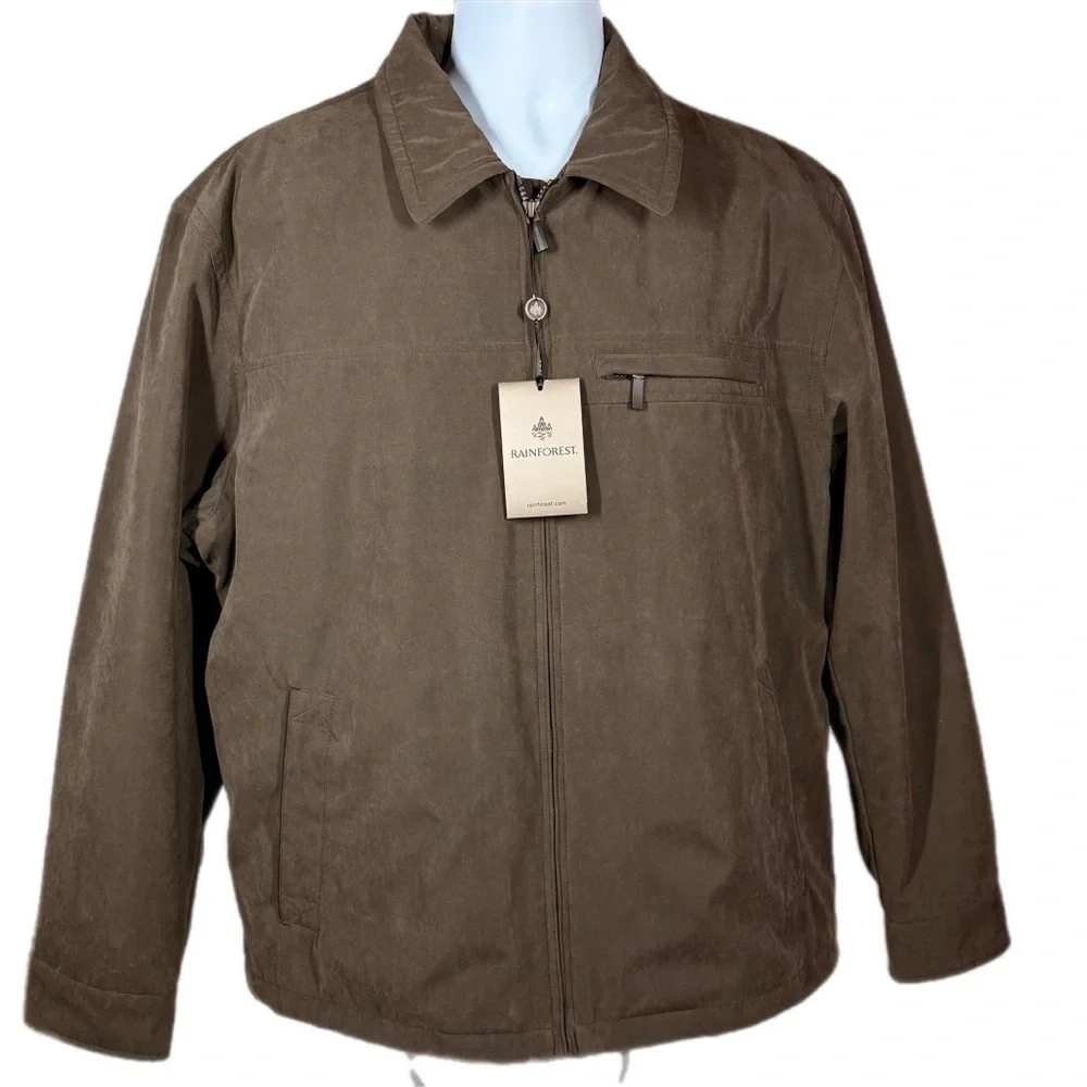 RAINFOREST | Men's  Brown Removable Liner Down Feather Jacket 2 in 1
